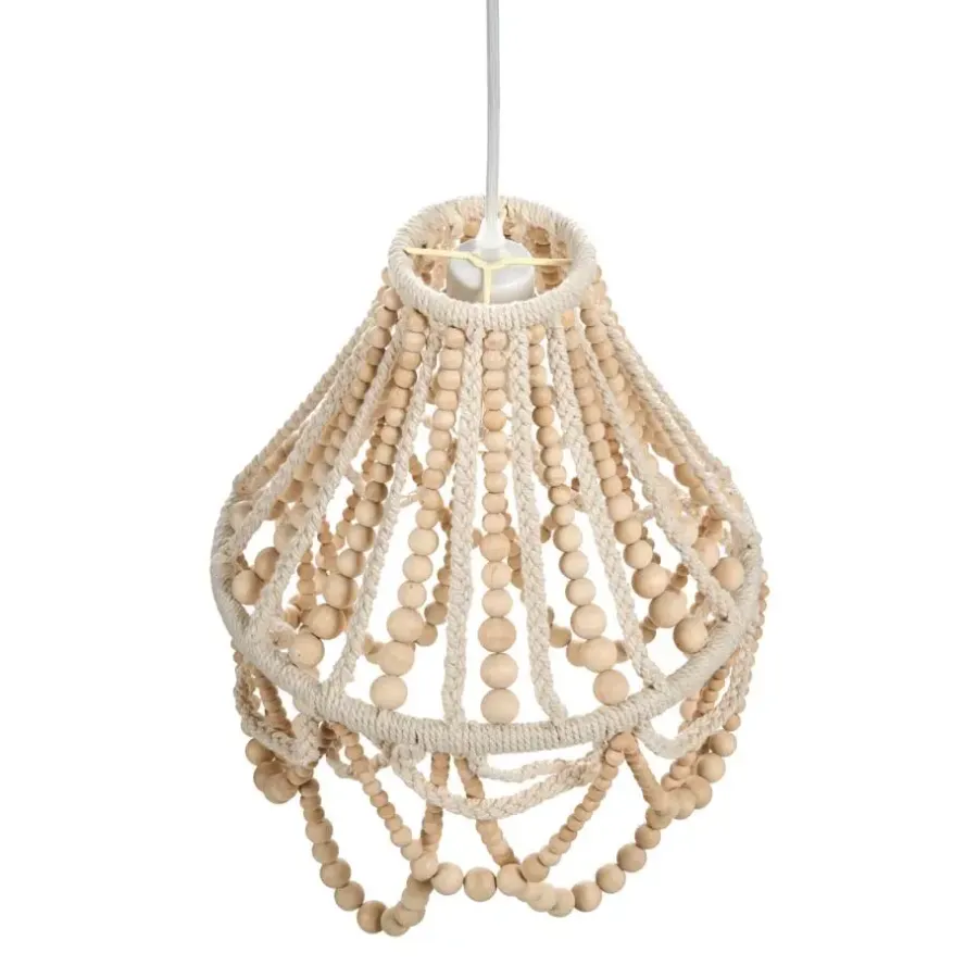Leen Bakker MENIK - Kroonluchter - Lichtbruin - Rubberhout
