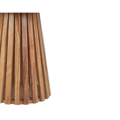 Beliani MESILLA - Ronde salontafel - Donkerhout - Acaciahout