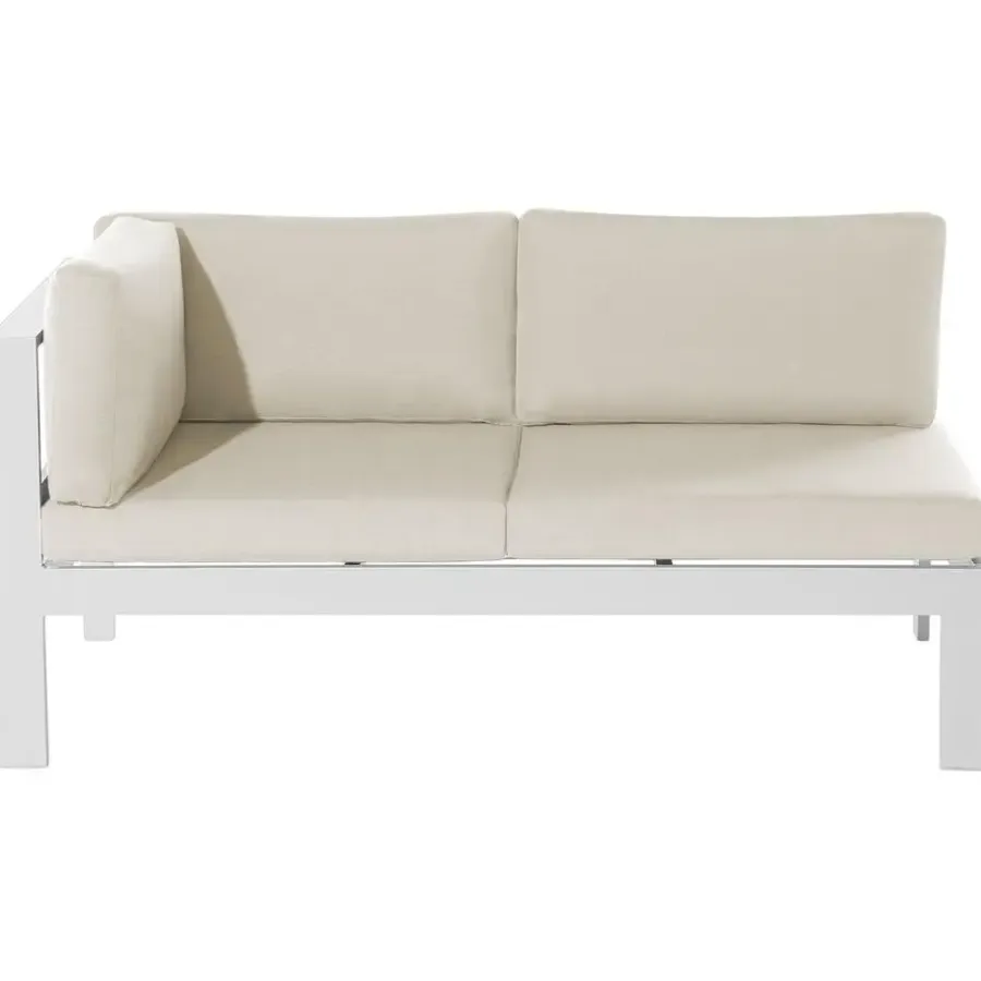 Loungesets|Loungesets-Beliani MESSINA - Loungeset voor 5 - Beige - Aluminium