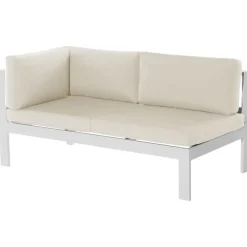 Loungesets|Loungesets-Beliani MESSINA - Loungeset voor 5 - Beige - Aluminium