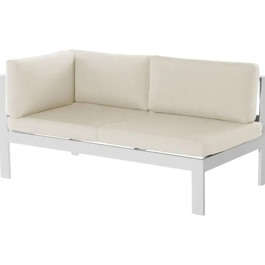 Loungesets|Loungesets-Beliani MESSINA - Loungeset voor 5 - Beige - Aluminium