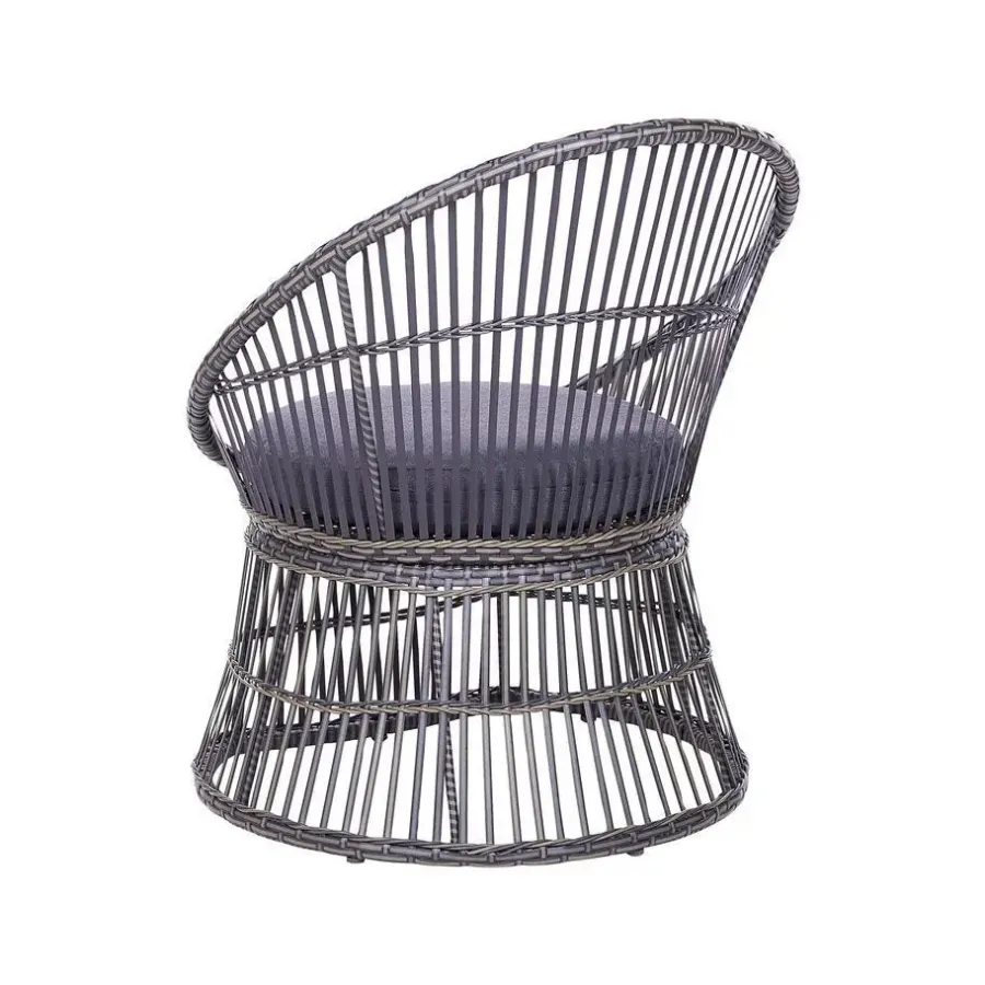 Beliani MESYNA - Bistro set - Taupe - PE rotan