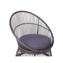 Beliani MESYNA - Bistro set - Taupe - PE rotan
