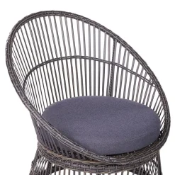 Beliani MESYNA - Bistro set - Taupe - PE rotan