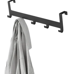 Kapstokken-ACAZA Metalen Deurkapstok Deurhanger Kapstok voor Handdoek en Kleding, Metaal, Zwart