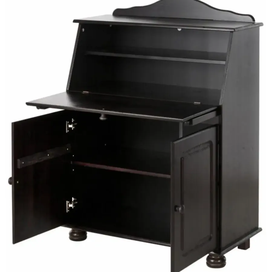 Loft24 Mette - Bureau met 2 bruine grenen deuren