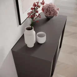 Meubella - Antigo - Ladekast met 3 lades - Beige/Antraciet - 93x43x87 cm