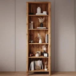 Boekenkasten|Boekenkasten-Meubella - Boekenkast Isaac 1 - Eiken - 66 cm