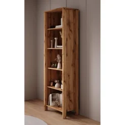 Boekenkasten|Boekenkasten-Meubella - Boekenkast Isaac 1 - Eiken - 66 cm