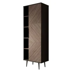 Boekenkasten|Boekenkasten-Meubella - Boekenkast Pedro - Donker eiken - Zwart eiken - 70 cm
