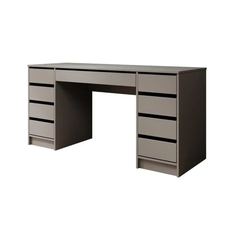 Bureaus-Meubella - Bureau Avio 2 - Antraciet - 154 cm