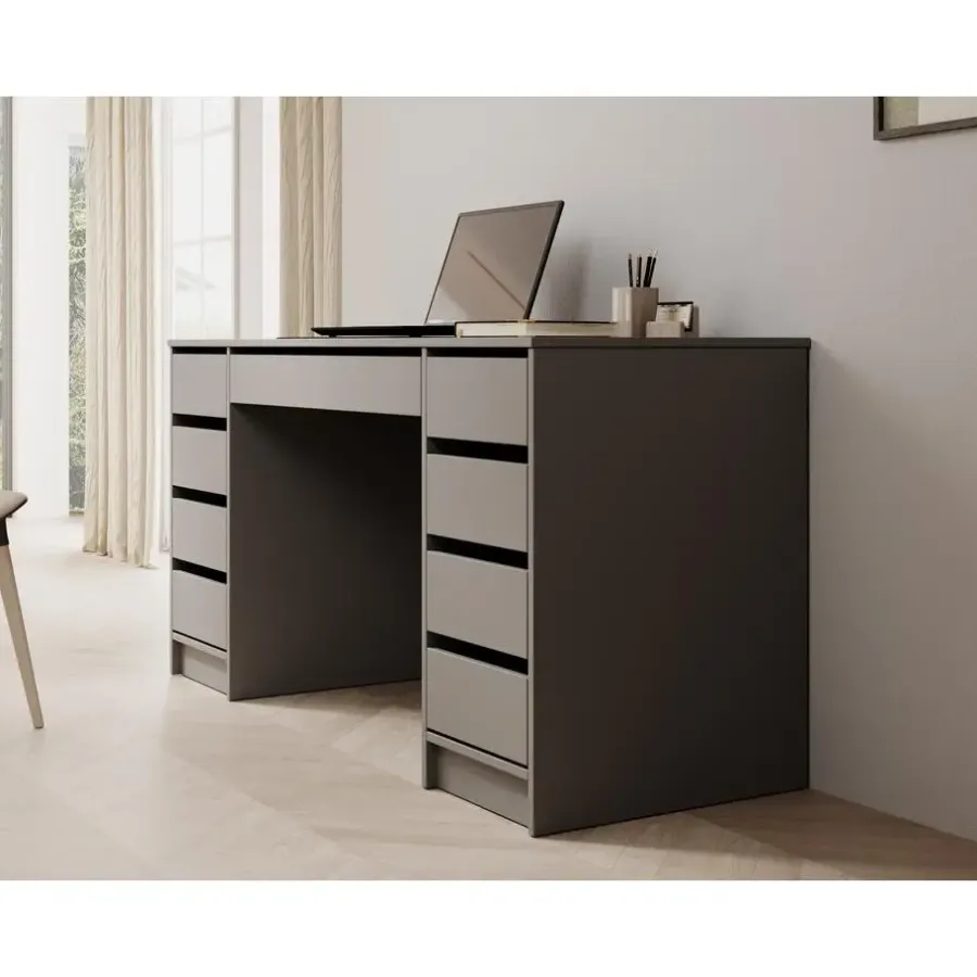 Bureaus-Meubella - Bureau Avio 2 - Antraciet - 154 cm