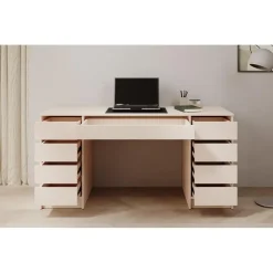 Bureaus-Meubella - Bureau Avio 2 - Beige - 154 cm