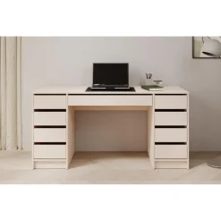 Bureaus-Meubella - Bureau Avio 2 - Beige - 154 cm