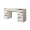 Meubella - Bureau Avio 2 - Wit hoogglans - 154 cm