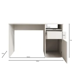 Bureaus-Meubella - Bureau Babot - Eiken 1 - 120 cm