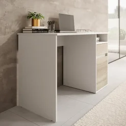 Bureaus-Meubella - Bureau Babot - Wit 2 - 120 cm