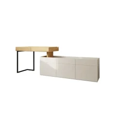 Meubella - Bureau Floren - Eiken - 2 lades