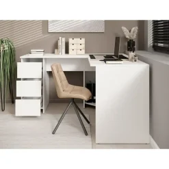 Bureaus-Meubella - Bureau Fuenta - Wit - 142 cm