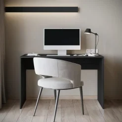 Bureaus-Meubella - Bureau Nyon - Zwart - 120 cm