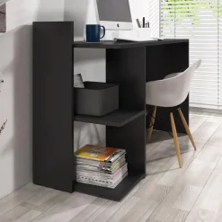 Meubella - Bureau Pierre - Zwart - 120 cm