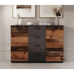 Dressoirs-Meubella - Dressoir Bellini - Grijs - 120 cm