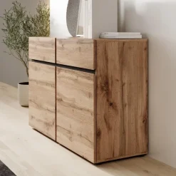 Dressoirs-Meubella - Dressoir Cainan - Eiken - 119 cm