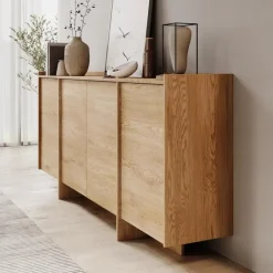 Dressoirs-Meubella - Dressoir Jaxon - Eiken - 200 cm