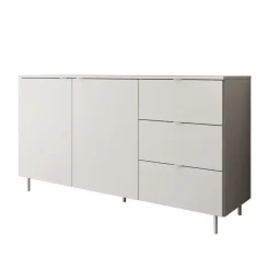Meubella - Dressoir Malvare - Wit - 150 cm - Met lades