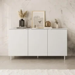Meubella - Dressoir Malvare - Wit - 150 cm