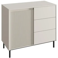 Meubella - Dressoir Orvana - Beige - 103 cm