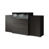 Dressoirs-Meubella - Dressoir Universal - Mat Zwart - 150 cm