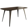 Meubella - Eetkamertafel Flix - Zwart - 160 cm - Uitschuifbaar