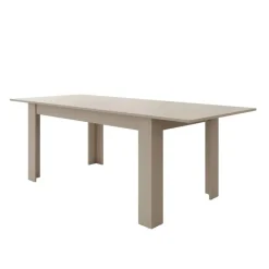 Rechthoekige Eettafels|Houten Eettafels-Meubella - Eetkamertafel Uverta - Beige - 220 cm - Uitschuifbaar