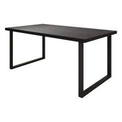 Rechthoekige Eettafels|Industriële Eettafels-Meubella - Eetkamertafel Vince - Zwart eiken - 180 cm