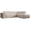 Hoekbanken-Meubella - Hoekbank Monet - Beige - Teddystof - Boucle - Rechts