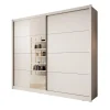 Meubella - Kledingkast Azul - Wit - 251 cm - Met spiegel