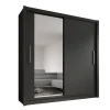 Schuifdeurkasten-Meubella - Kledingkast Bazarre - Grijs - 205 cm - Met spiegel