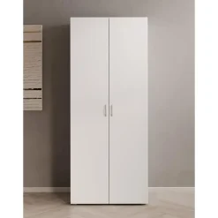 Kledingkasten|Kledingkasten-Meubella - Kledingkast Bernd - Wit - 74 cm