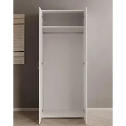 Kledingkasten|Kledingkasten-Meubella - Kledingkast Bernd - Wit - 74 cm