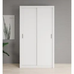 Meubella - Kledingkast Blake - Wit - 120 cm