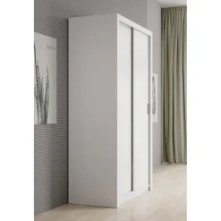 Meubella - Kledingkast Blake - Wit - 120 cm
