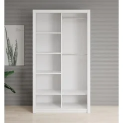 Meubella - Kledingkast Blake - Wit - 120 cm