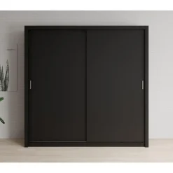 Meubella - Kledingkast Blake - Mat Zwart - 220 cm