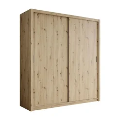 Schuifdeurkasten-Meubella - Kledingkast Blake - Eiken - 200 cm