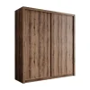 Meubella - Kledingkast Blake - Donker eiken - 200 cm