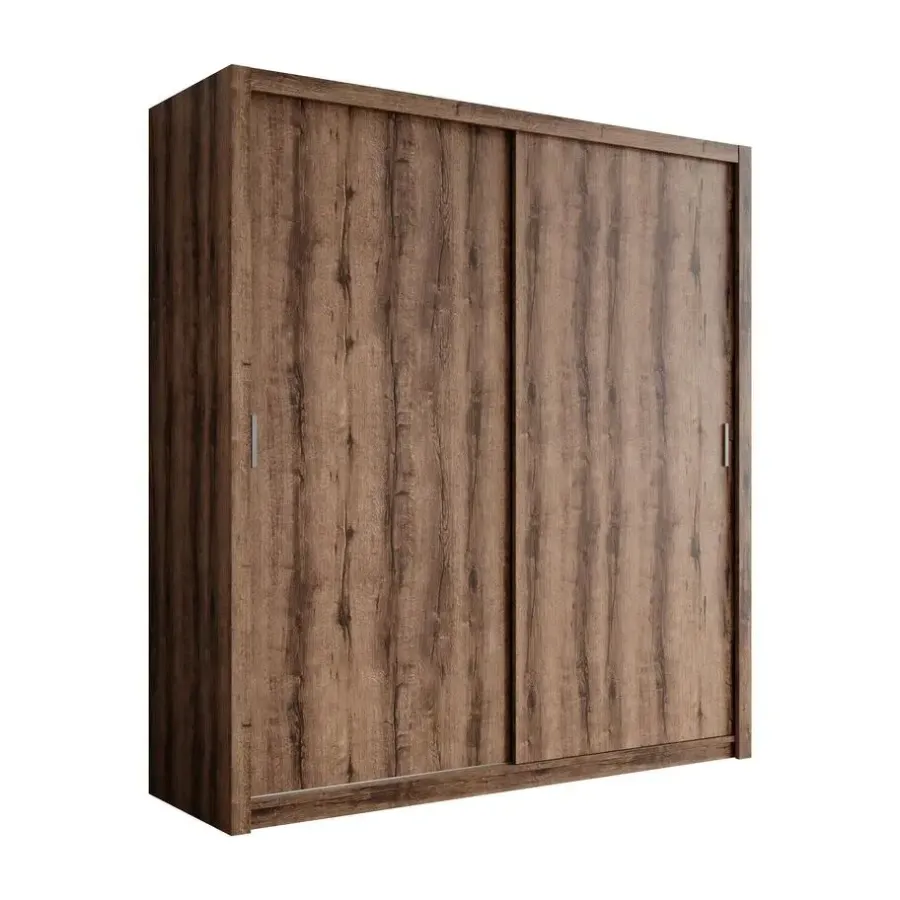 Meubella - Kledingkast Blake - Donker eiken - 200 cm