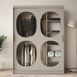 Meubella - Kledingkast Bravanti - Beige - 150 cm