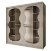 Schuifdeurkasten-Meubella - Kledingkast Bunaro - Beige - 200 cm