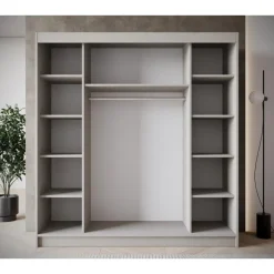 Meubella - Kledingkast Eagle - Beige - 200 cm